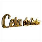 Ceia do Senhor / Acrílico Dourado Espelhado / Decoração Santa Ceia - 40 Centímetros
