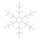 Celebrações de decoração de floco de neve ao ar livre iluminadas, LED de 36 cm