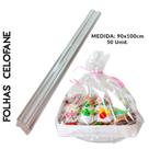 Celofane Embrulho de cestas, 50 fls, presentes, brindes, 90X100cm