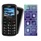 CELULAR DO IDOSO VITA 3G + BASE BOTÃO SOS FÁCIL USO P9091 Cor:Preto