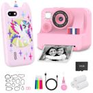 Celular inteligente infantil e câmera de impressão instantânea Yosfeng rosa Celular inteligente infantil e câmera de impressão instantânea Yosfeng rosa