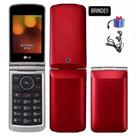 Celular LG Simples Para Idosos Ou Rural 3G - Vermelho