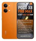 Celular No Boleto Parcelado Xiaomi Poco X8 Pro Max Laranja 512gb 24gb Ram Com Tela 2772x1280px Potente
