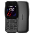 Celular Nokia 106 2024 TA-1564 Dual SIM Tela 1.8 - Preto e Cinza