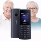 Celular Para Idosos Nokia 110 4G Dual Chip Preto com Câmera e Rádio FM