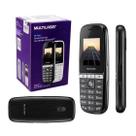 Celular Up Play Dual Chip Preto Tela 1,8 Com Bluetooth Mp3 Radio Fm P9076 Preto - Multilaser