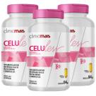Celuless Cártamo + Semente de Uva 60 Cápsulas de 1000mg Kit com 3 Celuless Cártamo + Semente de Uva 60 Cápsulas de 1000mg Kit com 3