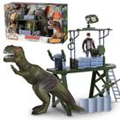Cenário Brinquedo Infantil Forte Militar Dino Park Boneco Dinossauro - Samba Toys