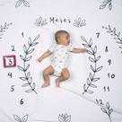 Cenário Tapete Mesversário Raminho (lençol) Para Bebê - Alce