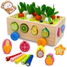 Cenoura de madeira Shape Sorter MEGRANATE Montessori para criança