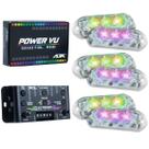 Central Ajk Power Vu Rgb + 3 Pares De Faróis Rgb Ajk 6w Central Ajk Power Vu Rgb + 3 Pares De Faróis Rgb Ajk 6w