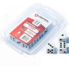 Central Dice - d6 de 16mm: Opaco Branco e Preto