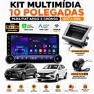 Central Multimidia 10 Polegadas Argo Cronos 2017 até 2026 Carplay Full Touch Sem Cabo Camera de Ré HD