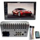 Central Multimídia 2 Din 7 Polegadas MP5 HT-3001 H-Tech Bluetooth Tela Full Touch Espelhamento Android e iOS USB Aux FM