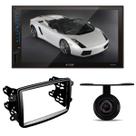 Central Multimídia 2 Din Android 10 MP5 7 Polegadas HT-6120 + Moldura Duster + Câmera de ré