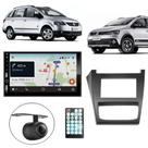 Central Multimídia 2 Din Carplay Android Auto Spacefox 2012/13 Moldura + Câmera