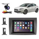 Central Multimídia 2 Din Mp5 Fiat Bravo Câmera Moldura Tela PT