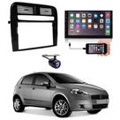Central Multimídia 2 Din Mp5 Fiat Punto Câmera Moldura Tela BP