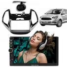 Central Multimídia 2 Din Mp5 Ford Ka Câmera Moldura BP