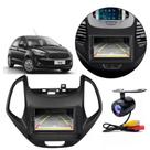 Central Multimídia 2 Din Mp5 Ford KA Câmera Moldura PT
