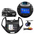 Central Multimídia 2 Din Mp5 Ford Ka Câmera Moldura Tela PT