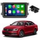 Central Multimidia Android 13.0 Vw Jetta Moldura Câmera Ré