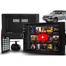 Central Multimídia Android 2 Din Mp5 Uno Mille Câmera Moldura