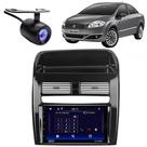 Central Multimidia Android Auto Fiat Linea Moldura + Câm BP