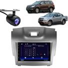 Central Multimidia Android Auto GM S10 Moldura + Câm Grafite