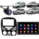 Central Multimidia Android Auto Palio G2 Moldura + Câm Preto