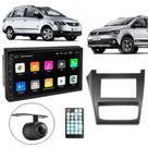 Central Multimidia Android Auto Spacefox Moldura + Câm Preto