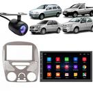Central Multimidia Android Auto Strada G3 Moldura + Câm Cinza Brilhante