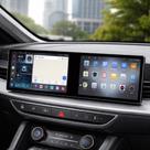 Central Multimídia Android Automotivo Tela Dupla QLED Bluetooth 128GB 4G KP-RA958