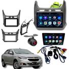Central Multimídia Android Cobalt 16/21 CarPlay 9 Polegadas Com Moldura e Câmera de Ré Central Multimídia Android Cobalt 16/21 CarPlay 9 Polegadas Com Moldura e Câmera de Ré
