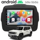 Central Multimidia Android Jeep Renegade GPS Bluetooth Carplay WiFi 7 Polegadas 2015 a 2023