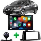 Central Multimidia Android Nissan Versa 2021 7 Pol Ori Android Auto CarPlay WiFi GPS Bluetooth