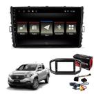 Central Multimídia Android Som Jr8 Diamond 9 Polegadas Fiat Strada 2021 à 2024 c/ Câmera Ré