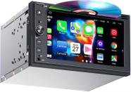 Central multimídia automotiva Inexaccessories Double Din com CD/DVD e tela touch de 7''