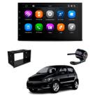 Central Multimídia CarPlay 2Din 7" Câmera de Ré Moldura 2din Fox 2010 2011 2012 2013