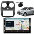 Central Multimídia Carplay Android Atractive Moldura + Câmera Preto