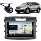 Central Multimídia Carplay Android CRV Moldura + Câmera PT