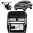 Central Multimídia Carplay Android Fiat Linea Moldura + Câmera BP