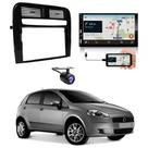 Central Multimídia Carplay Android Fiat Punto Moldura + Câmera BP