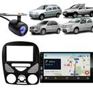 Central Multimídia Carplay Android Palio G3 Moldura + Câmera Preto