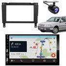 Central Multimídia Carplay Android Saveiro G3 Moldura + Câmera Preto