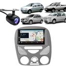 Central Multimídia Carplay Android Strada G2 Moldura + Câmera Cinza