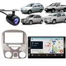 Central Multimídia Carplay Android Strada G3 Moldura + Câmera Cinza Brilhante