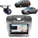 Central Multimídia Carplay Android Trailblazer Moldura + Câmera Grafite
