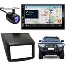 Central Multimídia Carplay Android Triton Moldura + Câmera PT Fosco