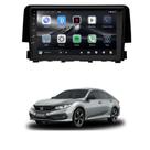 Central Multimídia Civic G10 2016 2017 2018 2019 2020 2021 2022 Adak G2 Tela de 9" QLED 2GB de RAM 64GB Android Auto e Carplay - ADAK PLAY-2964/G2